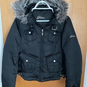 Guess black fashion puffer